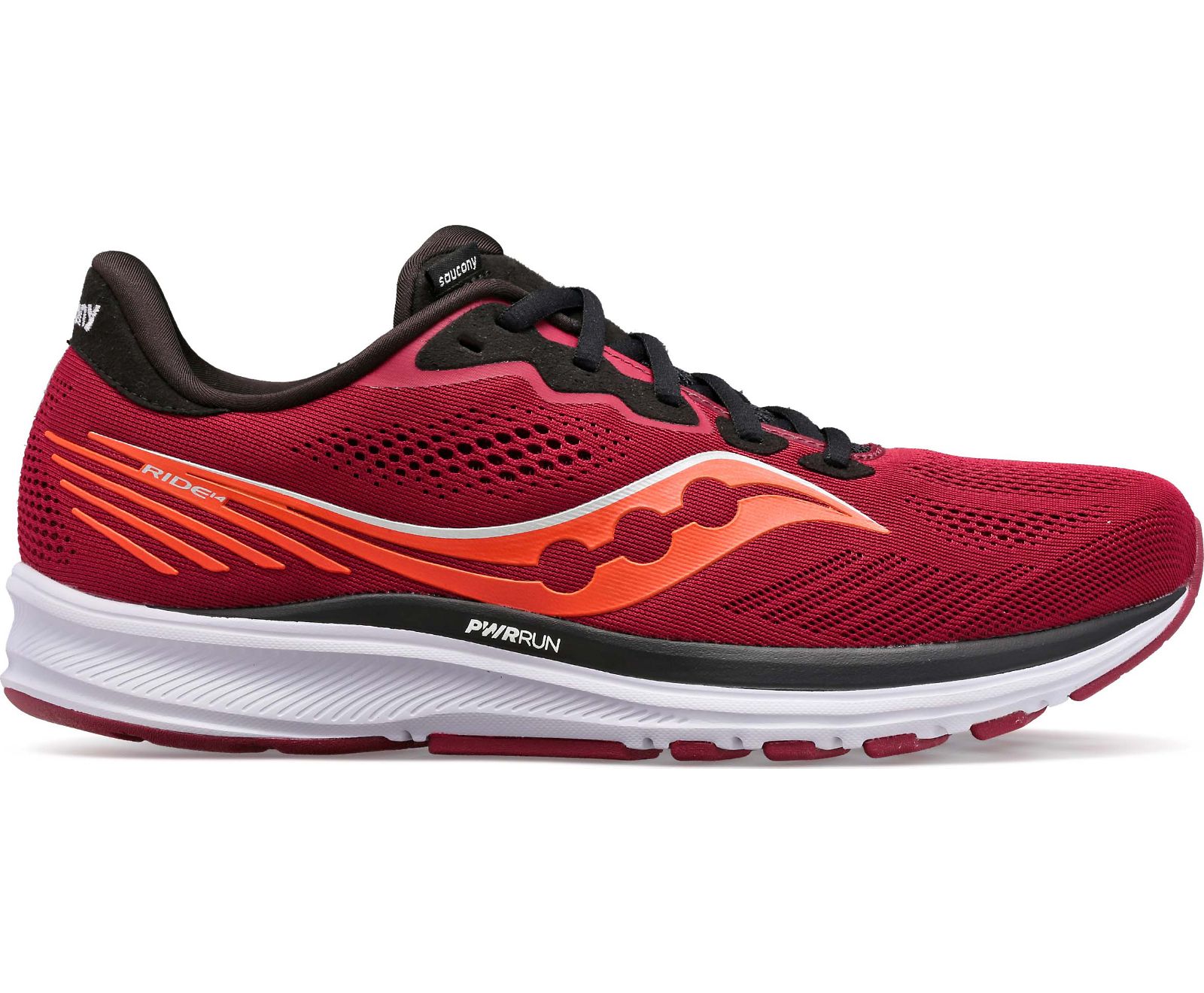 Tenis Para Correr Saucony Ride 14 Hombre Rojos Negros | México 549EBCX